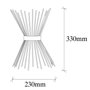 Opviq Lámpara de Pared 3092 Dorada Moderna-Novedosa, Glam, Hotel, 23 x 16 x 33 cm, Cuerpo de Hierro, Casquillo E27 Max 40W (IP20)